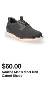 Kohl's Nautica Men's Meer Knit Oxford Shoes offer