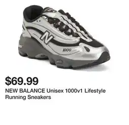 Marshalls NEW BALANCE Unisex 1000v1 Lifestyle Running Sneakers offer