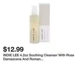 Marshalls INDIE LEE 4.2oz Soothing Cleanser With Rose Damascena And Roman Chamomile offer