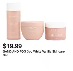 Marshalls SAND AND FOG 3pc White Vanilla Skincare Set offer