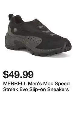 Marshalls MERRELL Men's Moc Speed Streak Evo Slip-on Sneakers offer