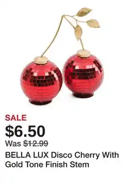 Marshalls BELLA LUX Disco Cherry With Gold Tone Finish Stem offer