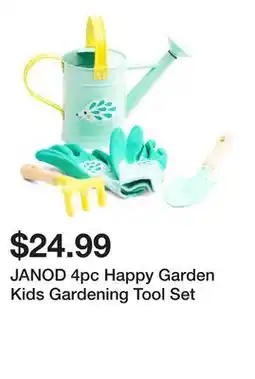 Marshalls JANOD 4pc Happy Garden Kids Gardening Tool Set offer