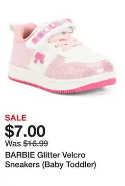 Marshalls BARBIE Glitter Velcro Sneakers (Baby Toddler) offer