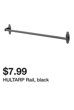 Ikea HULTARP Rail, black offer