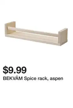 Ikea BEKVÄM Spice rack, aspen offer