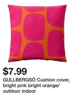 Ikea GULLBERGSÖ Cushion cover, bright pink bright orange/outdoor indoor offer