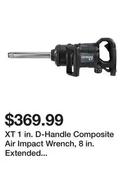 Harbor Freight Tools XT 1 in. D-Handle Composite Air Impact Wrench, 8 in. Extended Anvil, Twin-Hammer, 3000 ft-lbs offer