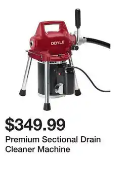 Harbor Freight Tools Premium Sectional Drain Cleaner Machine offer