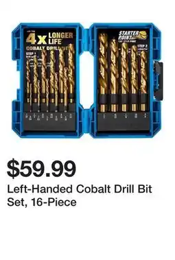 Harbor Freight Tools Left-Handed Cobalt Drill Bit Set, 16-Piece offer