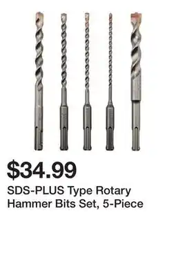 Harbor Freight Tools SDS-PLUS Type Rotary Hammer Bits Set, 5-Piece offer