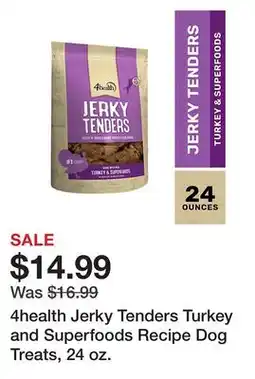 Tractor Supply Company 4health Jerky Tenders Turkey and Superfoods Recipe Dog Treats, 24 oz offer