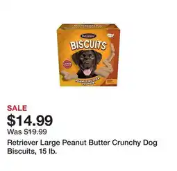 Tractor Supply Company Retriever Large Peanut Butter Crunchy Dog Biscuits, 15 lb offer