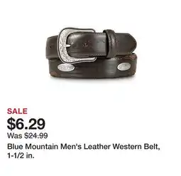 Tractor Supply Company Blue Mountain Men's Leather Western Belt, 1-1/2 in offer