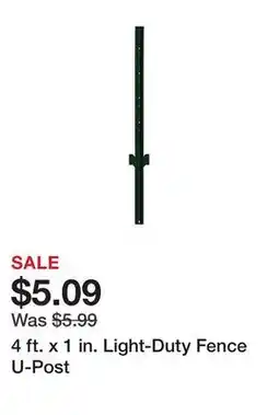 Tractor Supply Company 4 ft. x 1 in. Light-Duty Fence U-Post offer