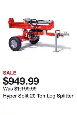 Tractor Supply Company Hyper Split 20 Ton Log Splitter offer