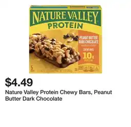 Wegmans Nature Valley Protein Chewy Bars, Peanut Butter Dark Chocolate offer