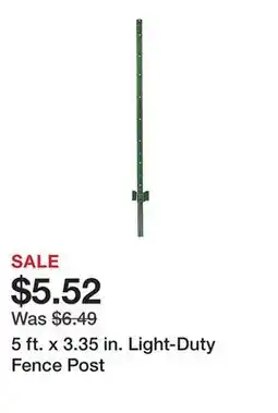 Tractor Supply Company 5 ft. x 3.35 in. Light-Duty Fence Post offer
