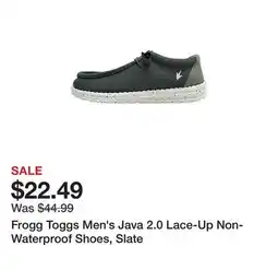 Tractor Supply Company Frogg Toggs Men's Java 2.0 Lace-Up Non-Waterproof Shoes, Slate offer