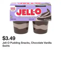 Wegmans Jell-O Pudding Snacks, Chocolate Vanilla Swirls offer