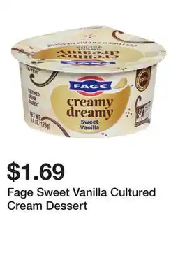 Wegmans Fage Sweet Vanilla Cultured Cream Dessert offer