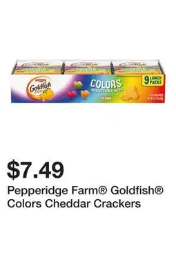Wegmans Pepperidge Farm Goldfish Colors Cheddar Crackers offer
