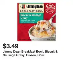 Wegmans Jimmy Dean Breakfast Bowl, Biscuit & Sausage Gravy, Frozen, Bowl offer