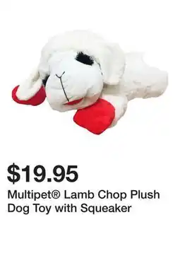 Petsmart Multipet Lamb Chop Plush Dog Toy with Squeaker offer