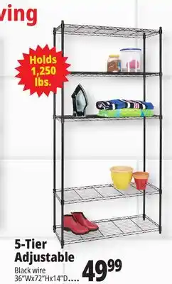 Ocean State Job Lot 5-Tier Household Wire Shelving offer