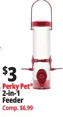 Ocean State Job Lot Perky Pet 2-in-1 Feeder offer