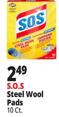 Ocean State Job Lot Clorox S.O.S Steel Wool Pads 10 Count offer