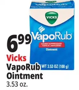Ocean State Job Lot Vicks VapoRub Cough Suppressant Topical Analgesic Ointment 3.53 oz offer