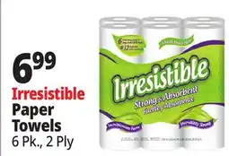 Ocean State Job Lot Irresistible Paper Towels 6 Count offer