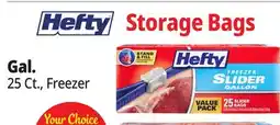Ocean State Job Lot Hefty Freezer Gallon Slider Bags 25 Count offer
