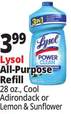 Ocean State Job Lot Lysol All-Purpose Refill offer