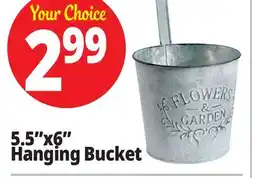 Ocean State Job Lot Galvanized Hanging Steel Bucket offer