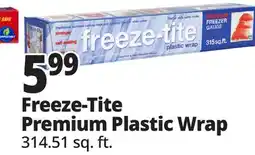 Ocean State Job Lot freeze-tite Premium Freezer Gauge Plastic Wrap 315 Sq ft offer
