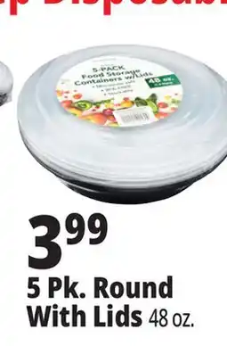 Ocean State Job Lot Round Food Container 14.4 oz offer