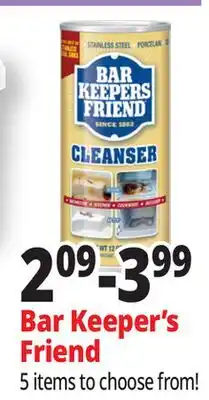 Ocean State Job Lot Bar Keepers Friend Powder Cleanser 12 oz offer