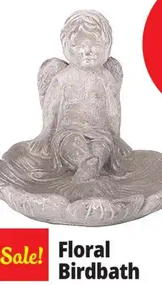Ocean State Job Lot Floral Birdbath offer