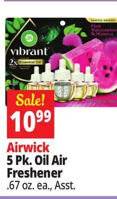 Ocean State Job Lot Airwick 5 Pk. Oil Air Freshener offer