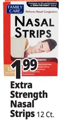 Ocean State Job Lot Family Care Extra Strength Nasal Strips 12 Count offer