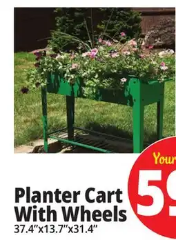 Ocean State Job Lot Mobil Garden Planter Cart offer