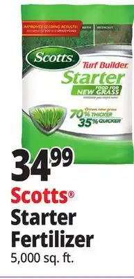 Ocean State Job Lot Scotts Turf Builder Starter Food for New Grass 5 000 sq ft offer