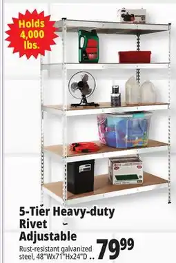 Ocean State Job Lot 5-Tier Heavy-duty Rivet Adjustable offer