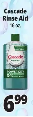 Ocean State Job Lot Cascade Rinse Aid 16 oz offer