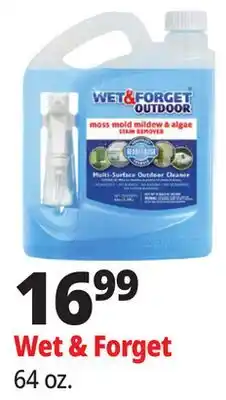 Ocean State Job Lot Wet & Forget Outdoor Moss Mold Mildew & Algae Stain Remover 64 fl. oz offer