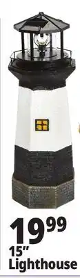 Ocean State Job Lot Solar Lighthouse with Rotating LED Light 15 offer