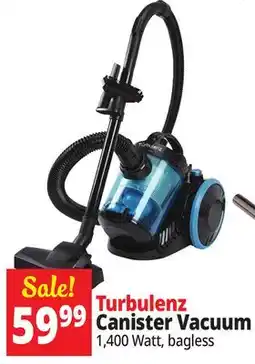 Ocean State Job Lot Turbulenz Dragonfly Bagless Canister Vacuum with Wheels offer