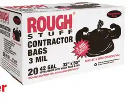 Ocean State Job Lot Rough Stuff 42 Gal Contractor Trash Bags 20 Count offer